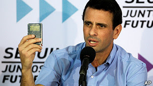 líder de la oposición venezolana, Henrique Capriles