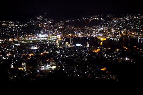 Nagasaki by night (Japan)