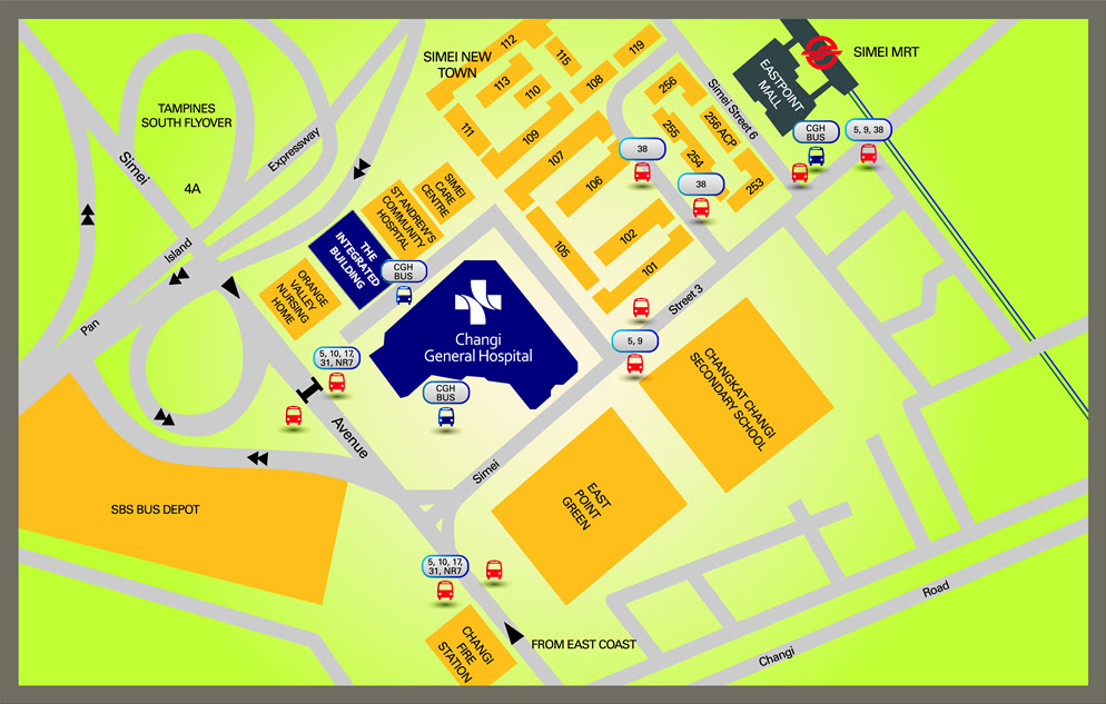 Changi General Hospital Map - Goimages Valley
