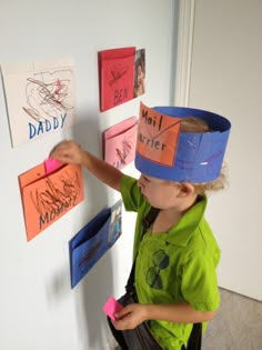 Setting up a Post Office is a fun way to learn all about names, reading, and writing!