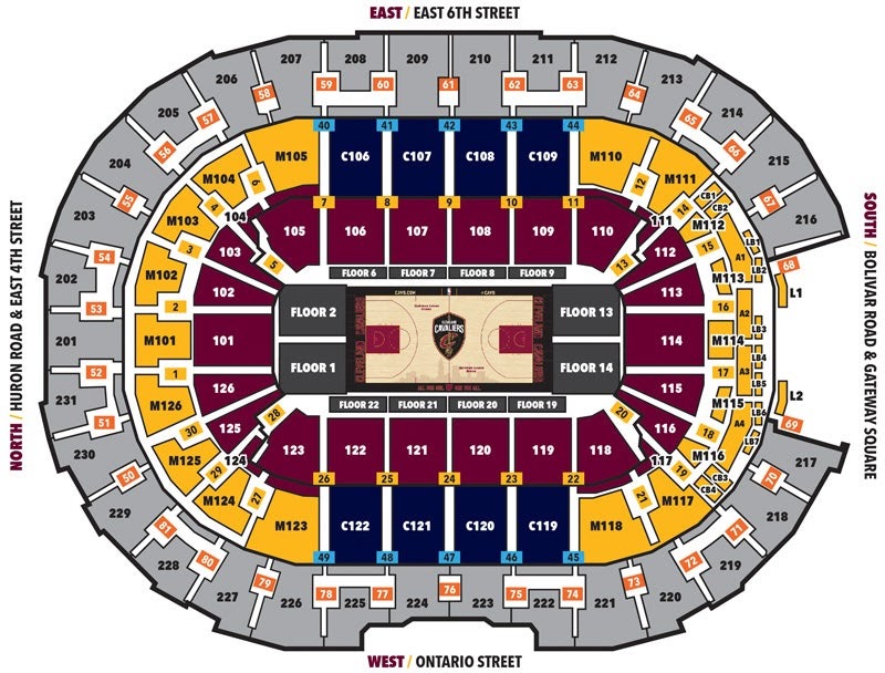 Quicken Loans Concert Seating Chart