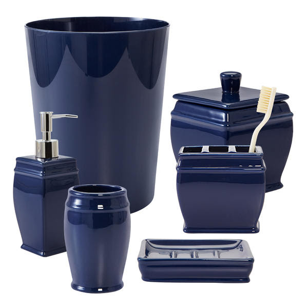 Most Popular 30+ Navy Blue Bathroom Accessories
