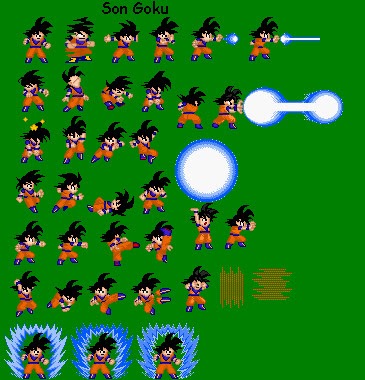 Goku Pixel Sprite Goku Sprites Super Smash Flash 2 Granbodoque