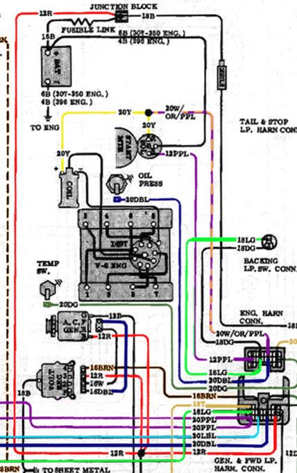 chevy starter wiring diagram for 1960 wiring diagram Chevy Wiring Harness Diagram 