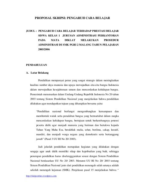 Contoh Outline Skripsi Bahasa Inggris Ide Judul Skripsi Universitas