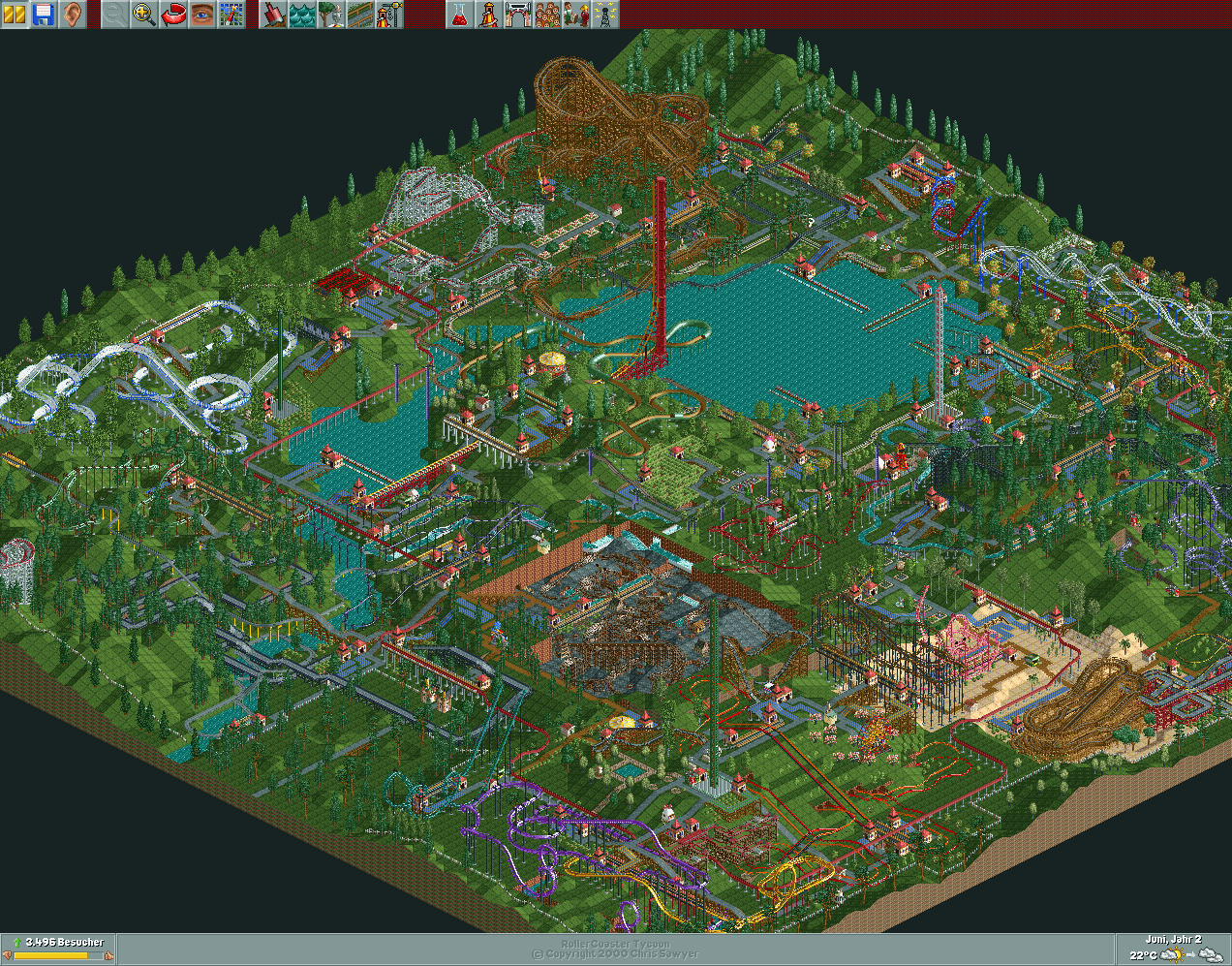 tycoon megaworld rollercoaster rct scenario spectator