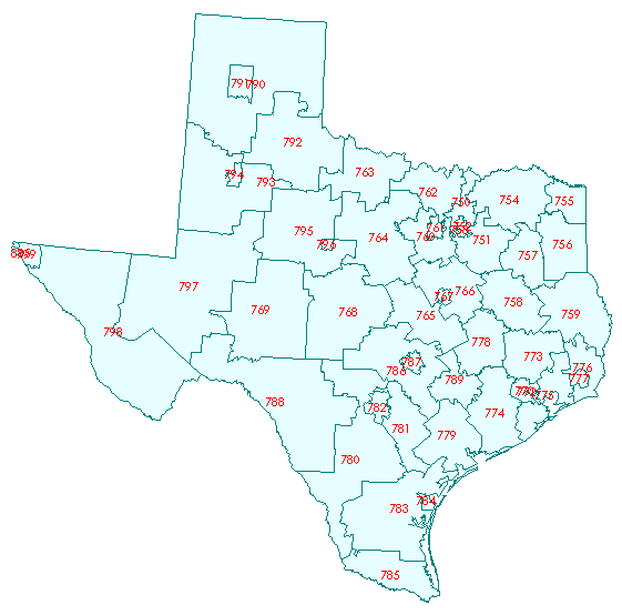 3 Digit Zip Code Map United States