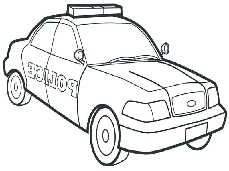 Police Car Coloring Pages