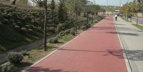 carril bici en Montecarmelo