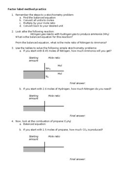 35 Factor Label Method Worksheet - Labels For Your Ideas