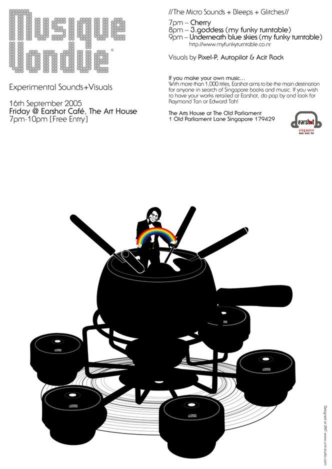 one of the past Musique Vondue flyer