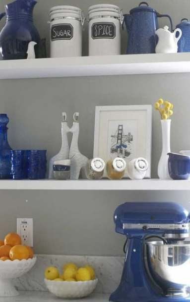 Cobalt Blue Dark Blue Kitchen Accessories - Home Designing