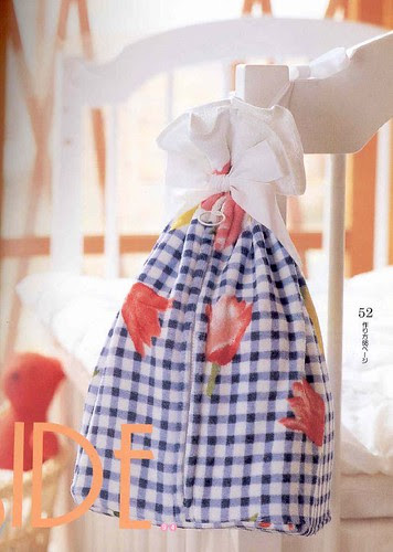 Diaper bag made with a towel