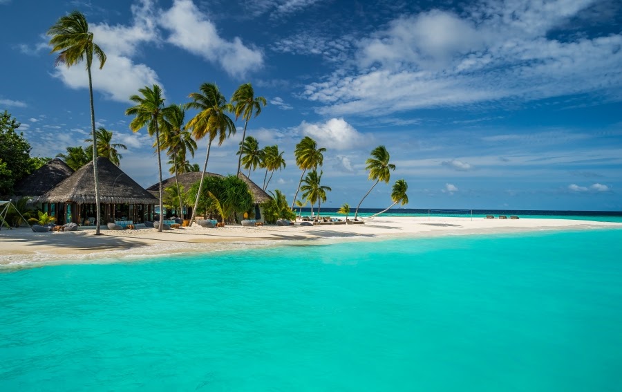 pantai pantai terbaik di  dunia Pantai Maldives Maladewa