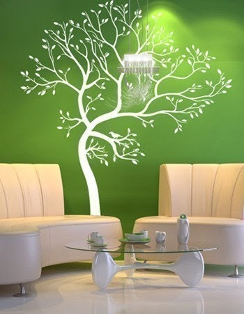 Vinyl Wall Art Decal -- Spring Tree (2)Decals