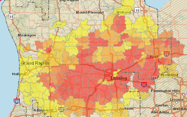 Power Outage Map Mi Time Zones Map