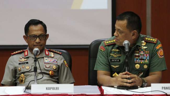 Kapolri Jenderal Tito Karnavian dan Panglima TNI Jenderal Gatot Nurmantyo [suara.com/Oke Atmaja]
