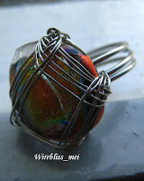 Wire wrapped Cab Ring Wire wrapped Square Cab Ring