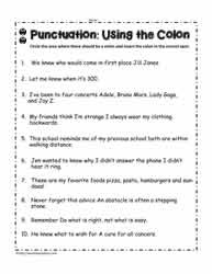 Semicolon And Colon Worksheet - Nidecmege
