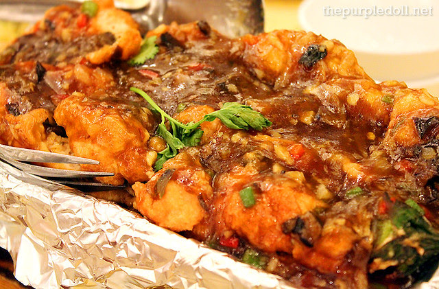 Stuffed Eggplant with Japanese Sauce P380