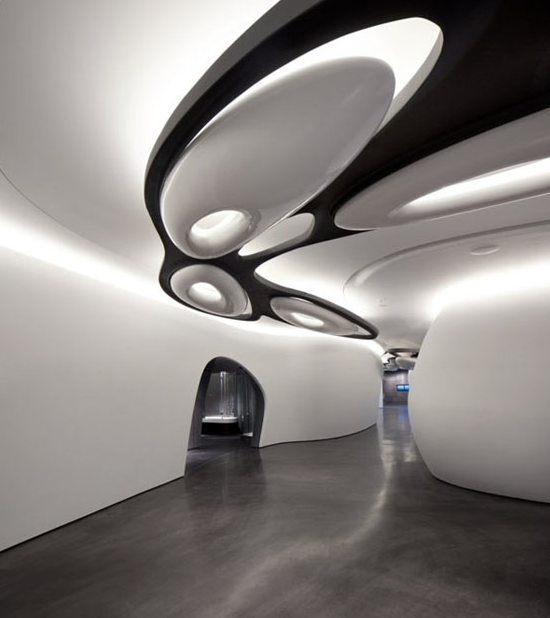 Unique Futuristic Ceiling Design for Large Space