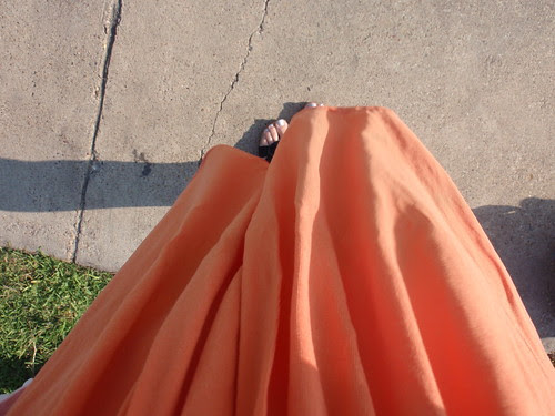 New Dress or Me Dressed as a Creamsicle