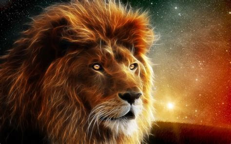 Lion Wallpaper Hd Digital Art Animal : Wallpapers13.com Lion Wallpaper Hd Digital Art Animal : Wallpapers13.com