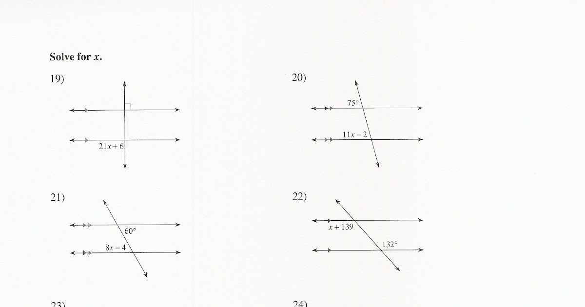 31 Lines And Transversals Worksheet - support worksheet