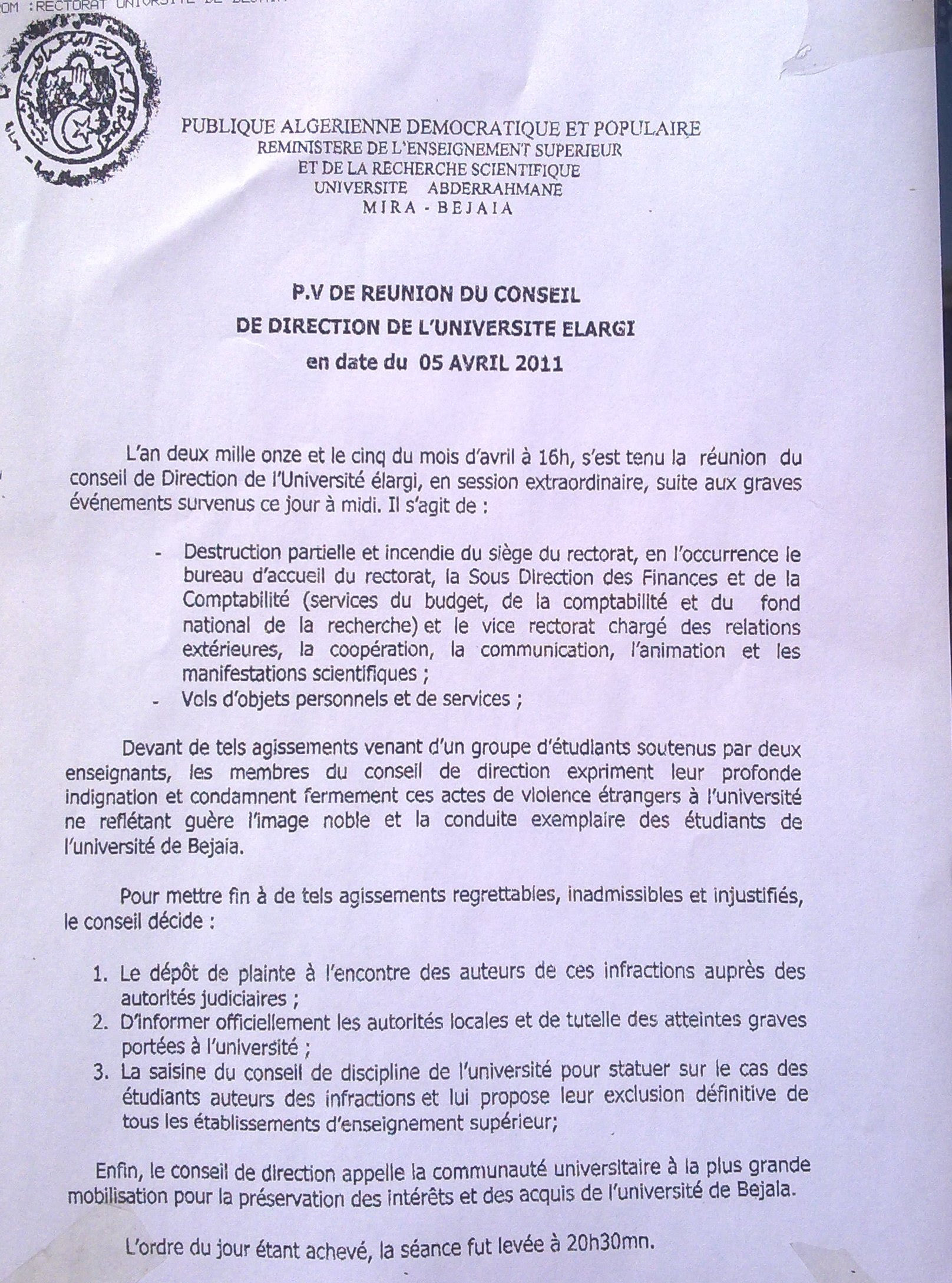 Exemple De Procès Verbal De Réunion  Le Meilleur Exemple
