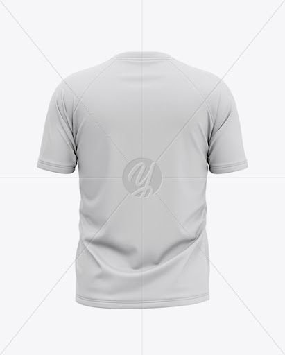 Download Download Men's Raglan Short Sleeve T-Shirt Mockup - Back ...