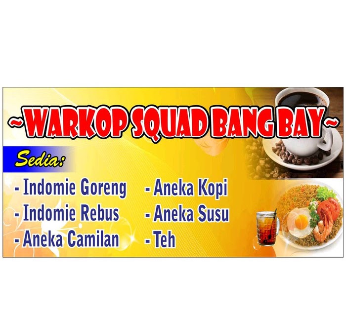 Contoh Spanduk Warkop Keren Desain Spanduk Warkop Keren Erlie Decor
