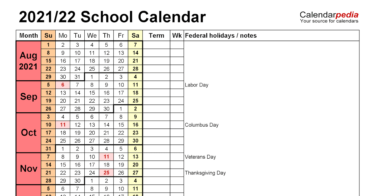 Granville County Schools Calendar 2021 2022 | Printable March