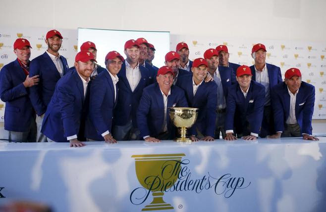 The US Presidents Cup team