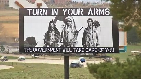 abc kmgh billboard guns kb 130501 wblog Billboards Attacked for Using Native Americans to Argue Gun Rights