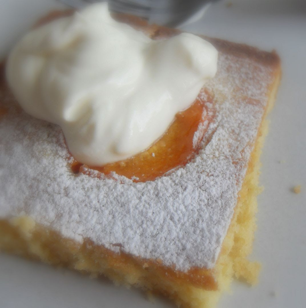 The English Kitchen: Apricot Sheet Cake The English Kitchen: Apricot Sheet Cake