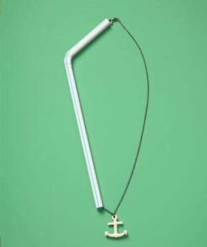To avoid tangles when you travel, slip your necklace through a drinking straw.
