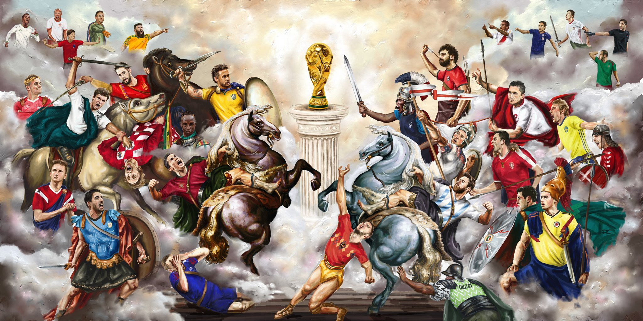Image result for world cup paintings