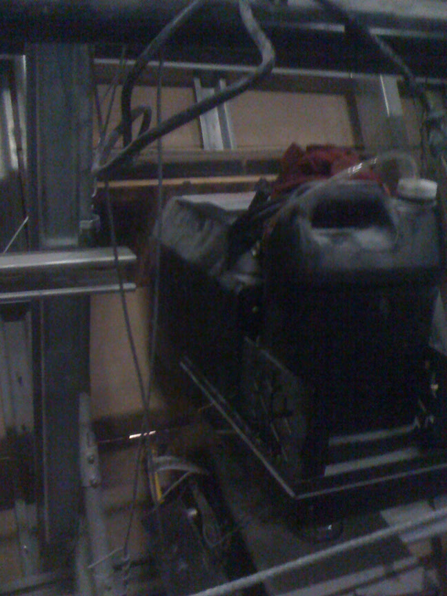 fake snow machine at theme park install