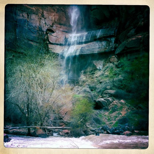 Zion - River Walk waterfall
