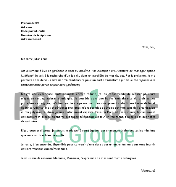 Lettre De Motivation Pour Un Stage Pmsmp  House MY a