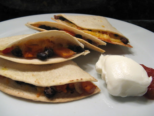 Black Bean & Butternut Squash Quesadillas