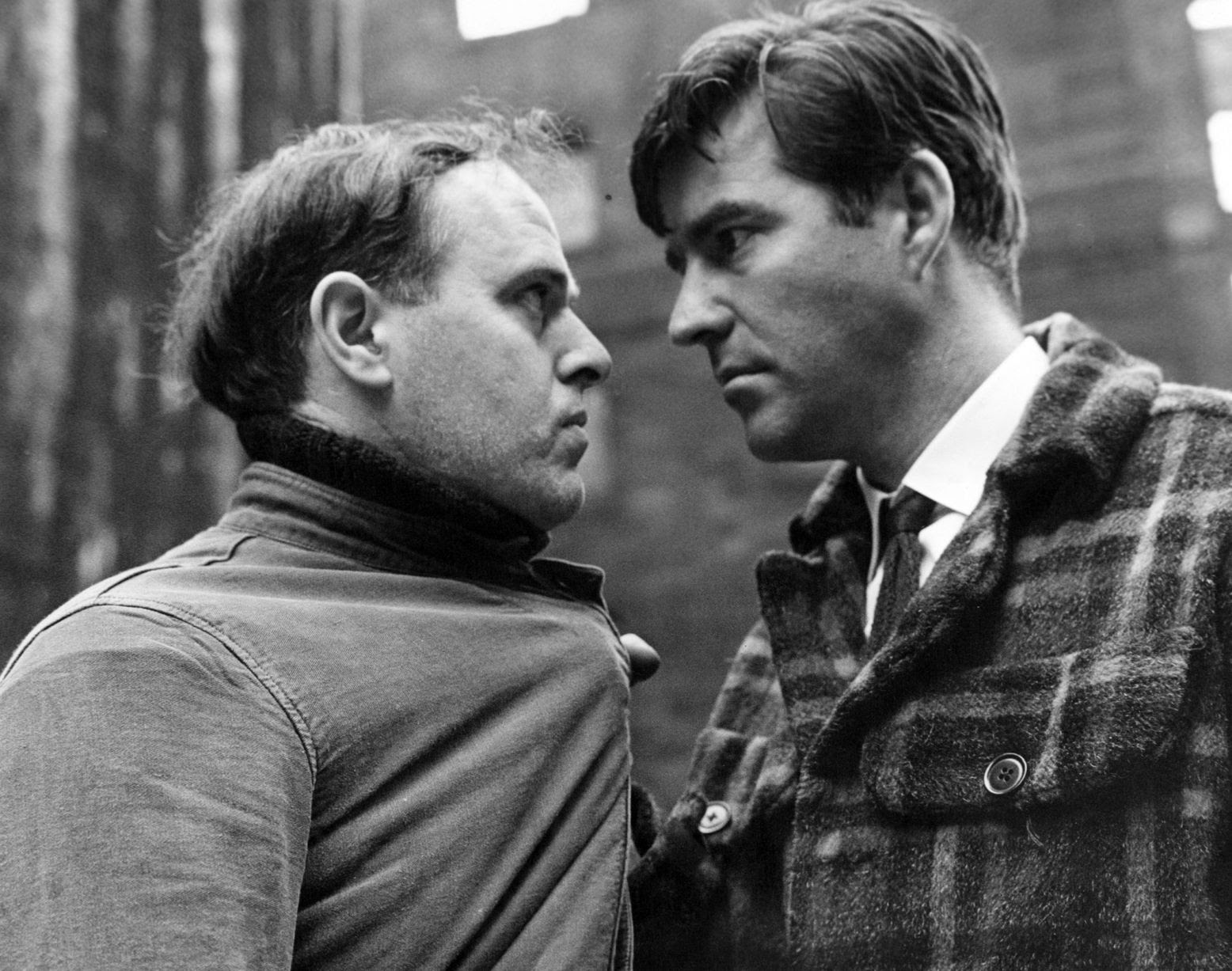 Michael Craig and Kenneth Griffith in a scene from British film Payroll, a thrilling story of a payroll robbery. Circa 1961