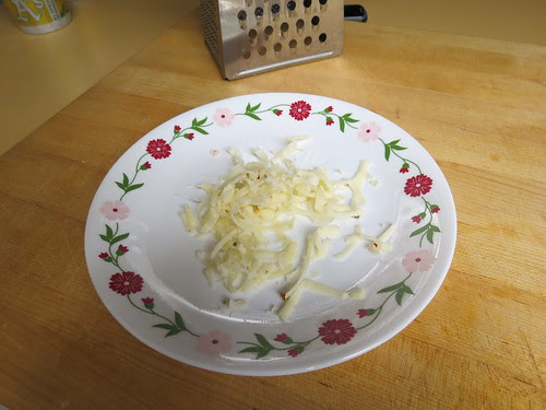 cheese is grated