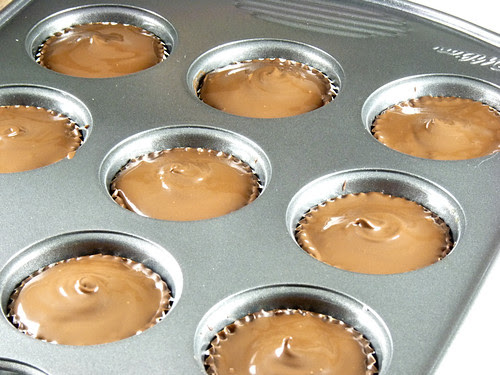 Peanut butter cups - top layer