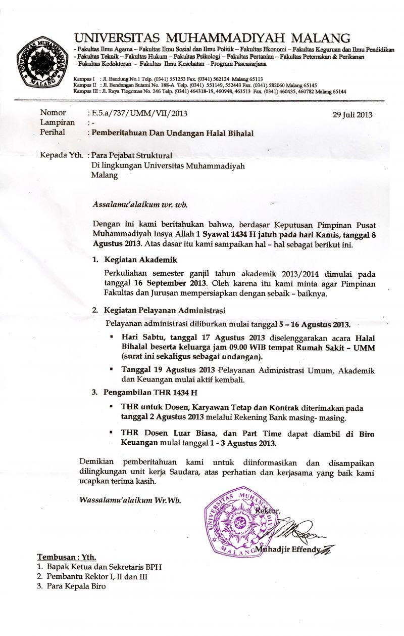 Surat Libur Sekolah