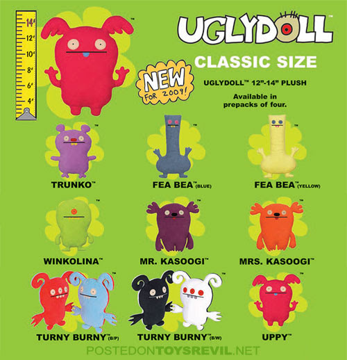 UGLYDOLLS Plush Family 2009