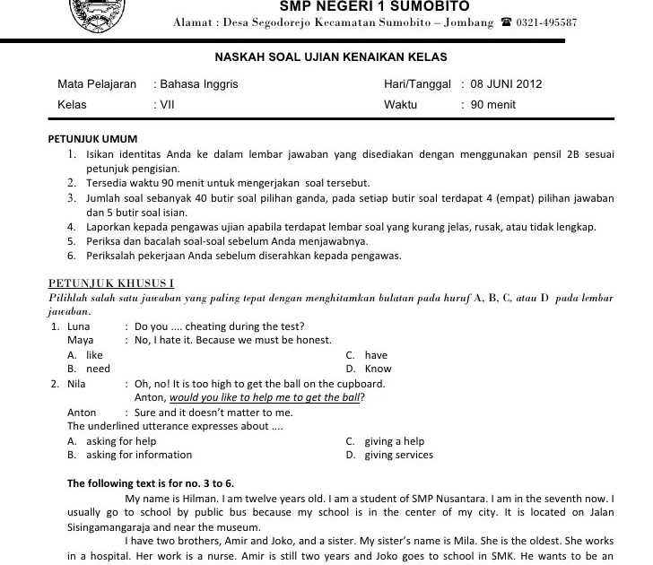 Contoh Soal Essay Bahasa Indonesia Kelas 12 Peradaban