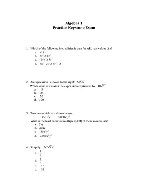 Free College Algebra Worksheets Printable