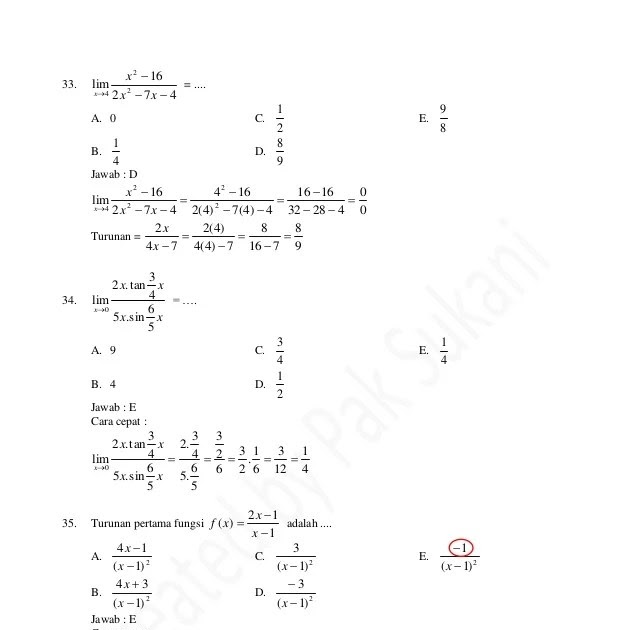 Tes Matematika Dasar Pt