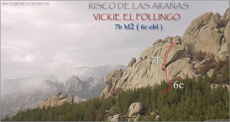 croquis VICKIE EL FOLLINGO 7B M2(6c OBL) - RISCO DE LAS ARAÑAS
